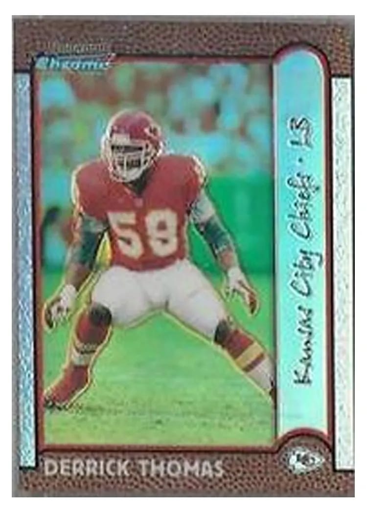 1999 Bowman Chrome Derrick Thomas #129 card