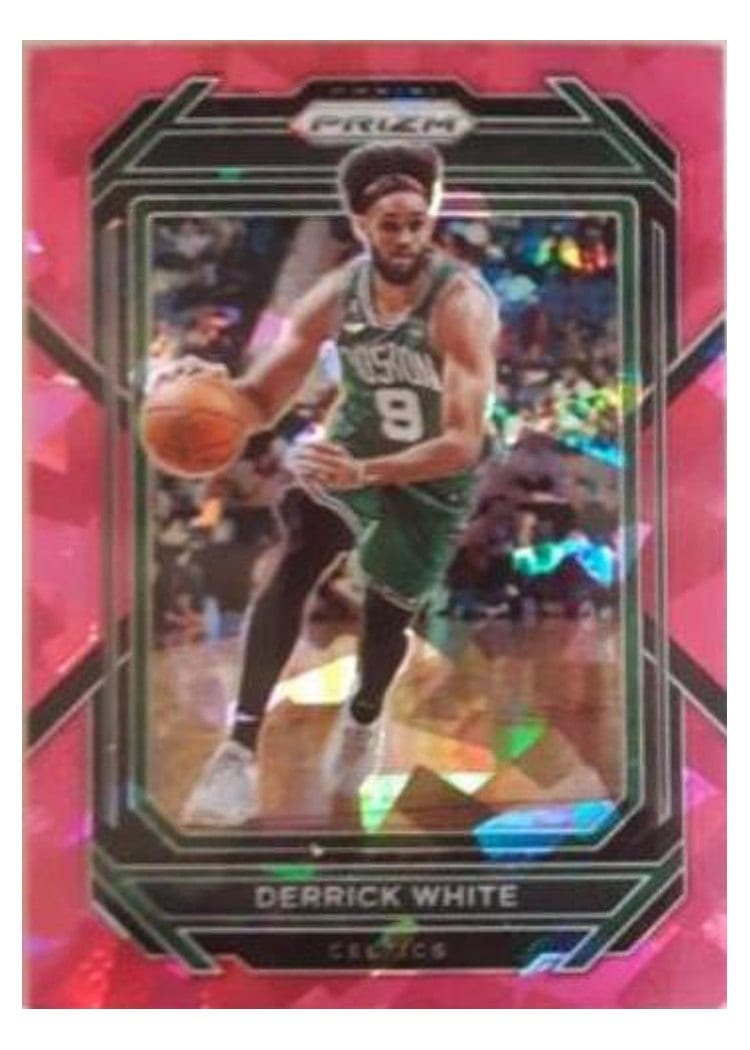 2022-23 Panini Prizm Base Set Derrick White Pink Ice Prizm #12 card