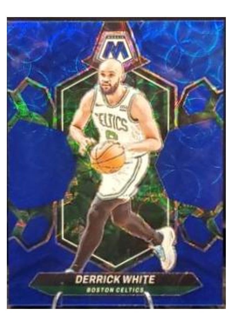 2023-24 Panini Mosaic Base Set Derrick White International Blue #166 card