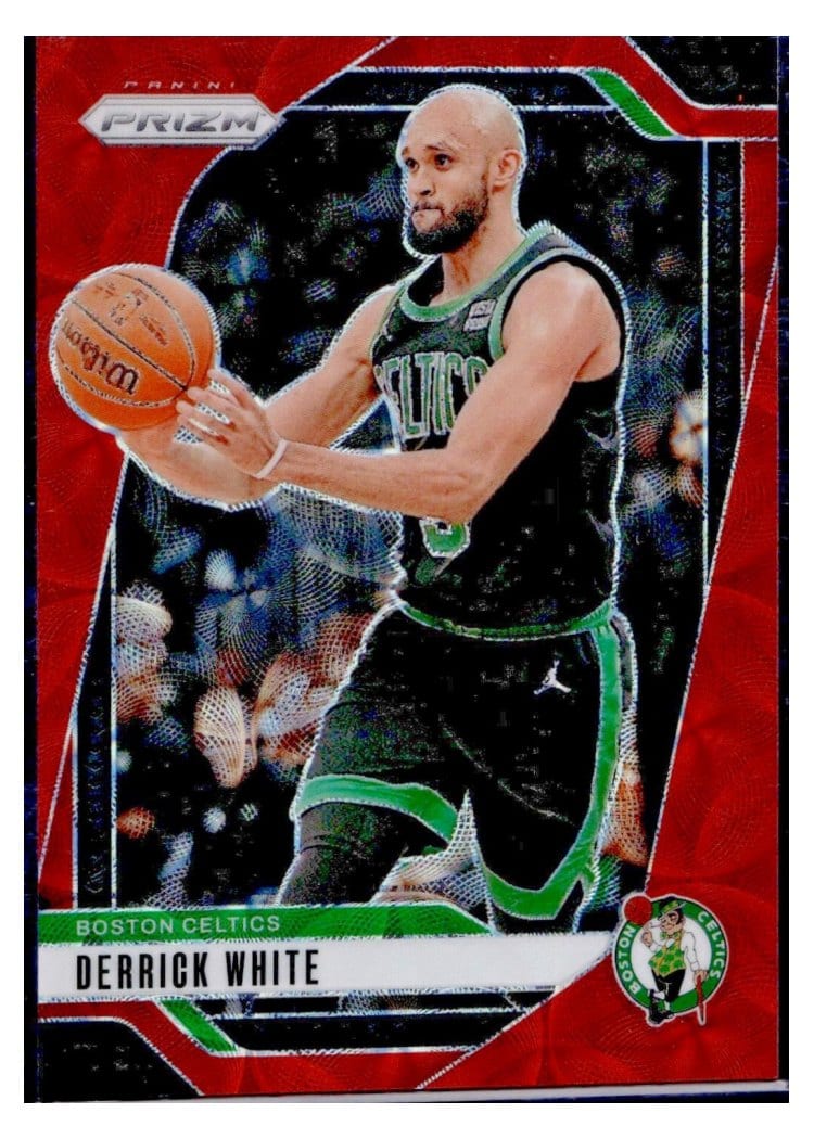 2024-25 Panini Prizm Base Set Derrick White Choice Red #66 card