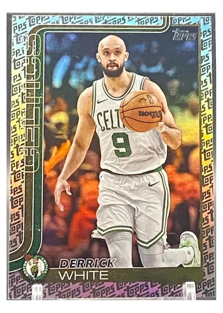 2025-26 Topps Base Set Derrick White Topps Foil Pattern #6 card