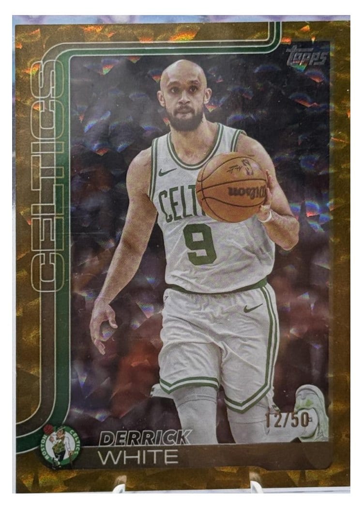 2025-26 Topps Base Set Derrick White Holo Gold Foil #6 card
