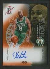 2025-26 Topps Signature Class Veteran Class Chrome Autographs Derrick White #VCC-DW card