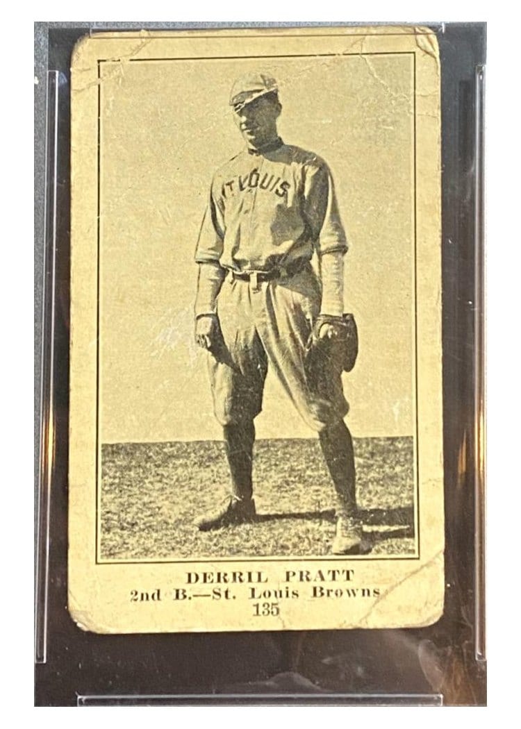 1917 Boston Store Derril Pratt #135 card