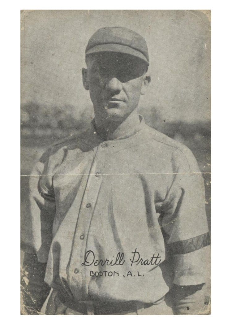 1922 Exhibits Derrill Pratt card