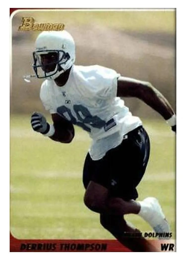 2003 Bowman Derrius Thompson #86 card