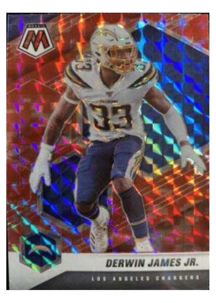 2021 Panini Mosaic Base Set Derwin James Jr. Camo Red Mosaic #115 card