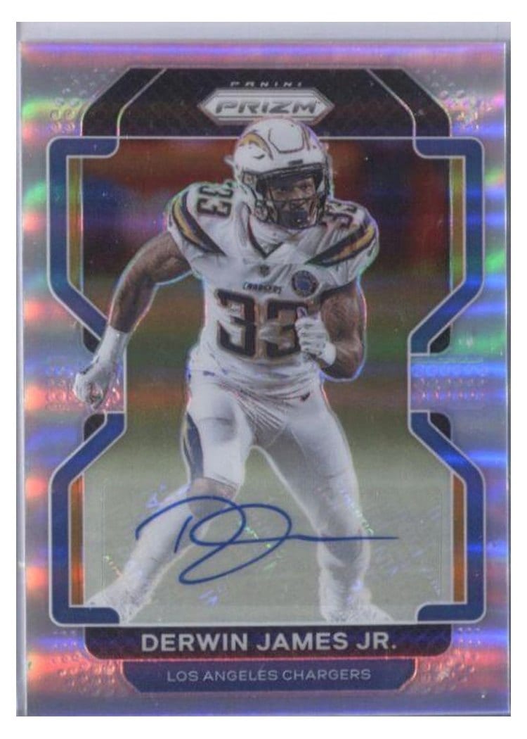 2021 Panini Prizm Base Set Derwin James Jr. Autographs Silver Prizm #173 card