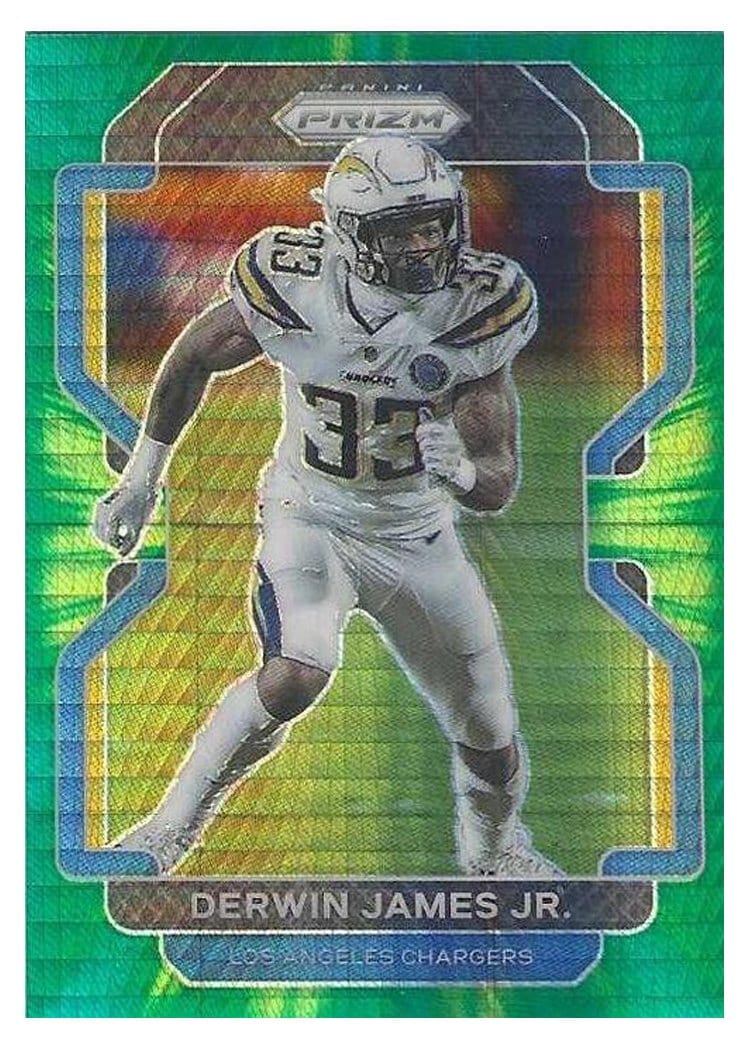 2021 Panini Prizm Base Set Derwin James Jr. Hyper Prizm #173 card