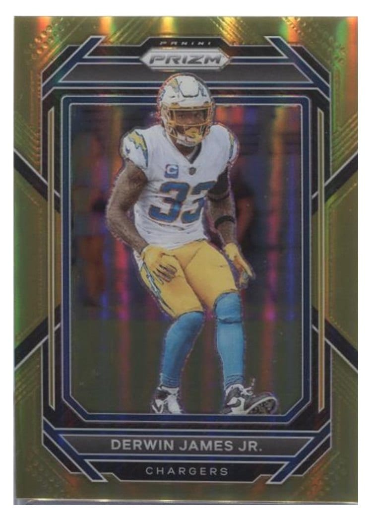 2022 Panini Prizm Base Set Derwin James Jr. Gold #156 card