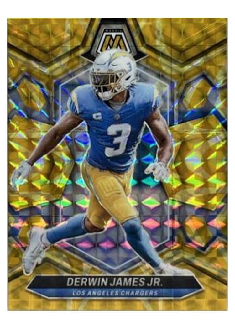2024 Panini Mosaic Base Set Derwin James Jr. Yellow Reactive #126 card