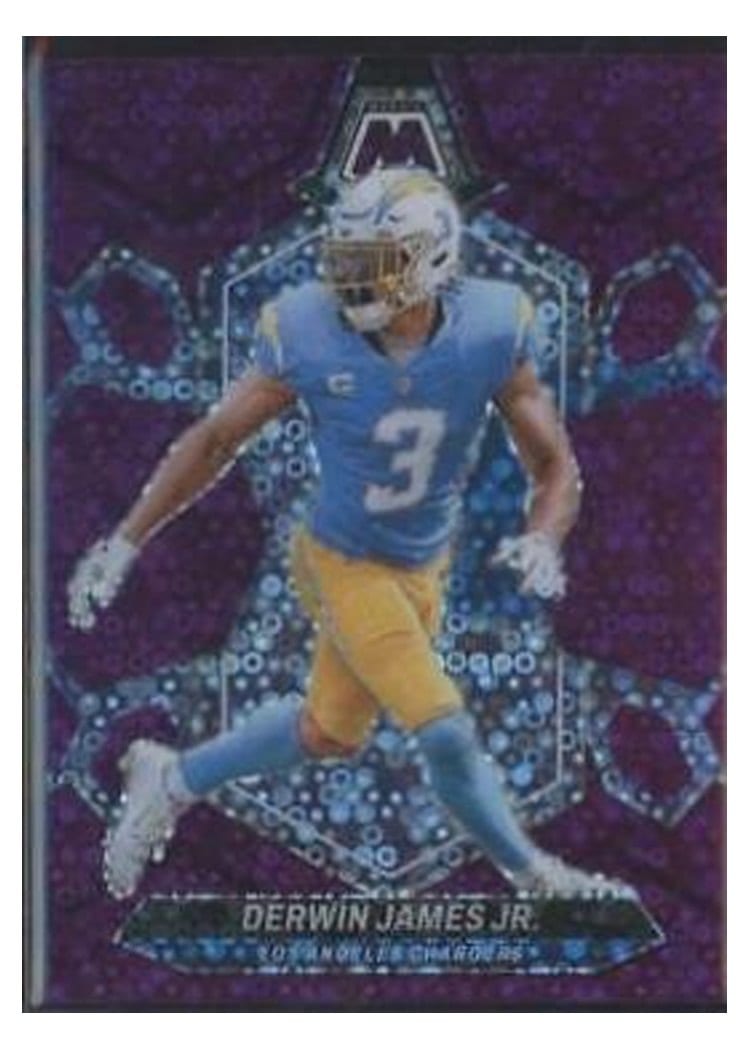 2024 Panini Mosaic Base Set Derwin James Jr. No Huddle Purple #126 card