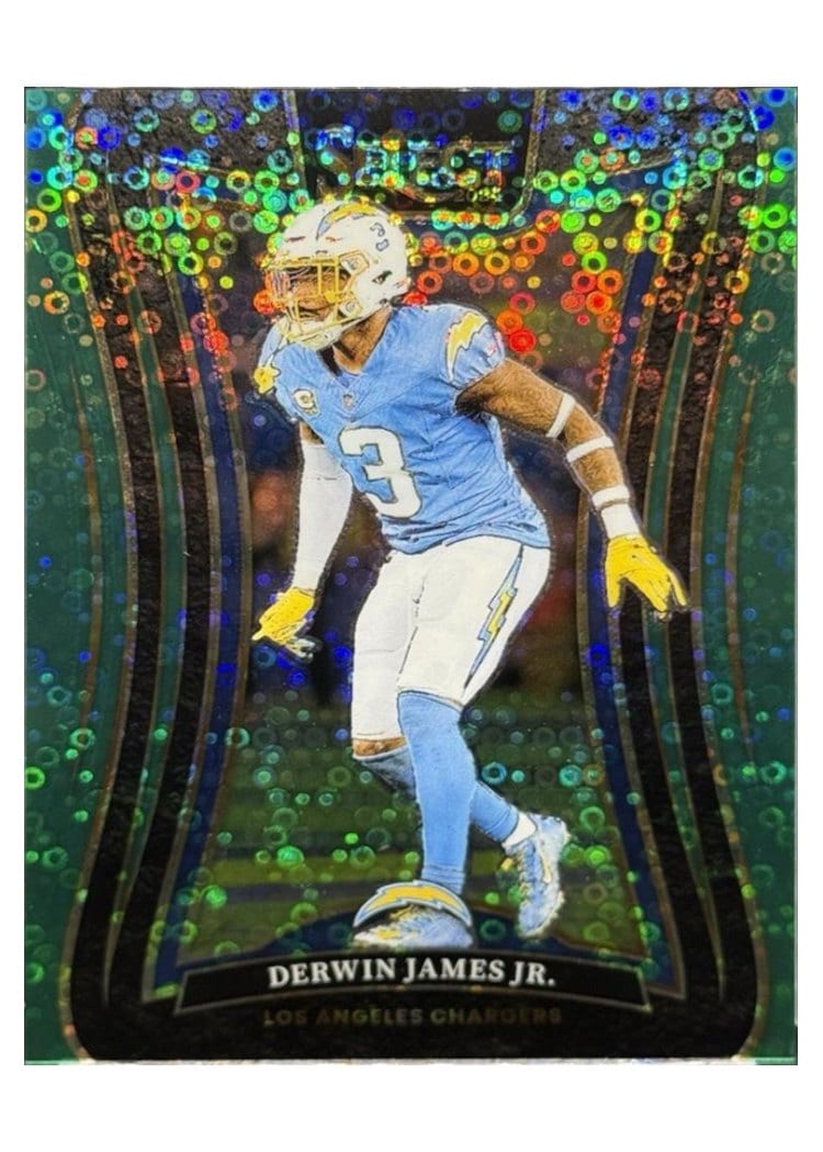 2024 Panini Select Base Set Derwin James Jr. Green Prizm #331 card