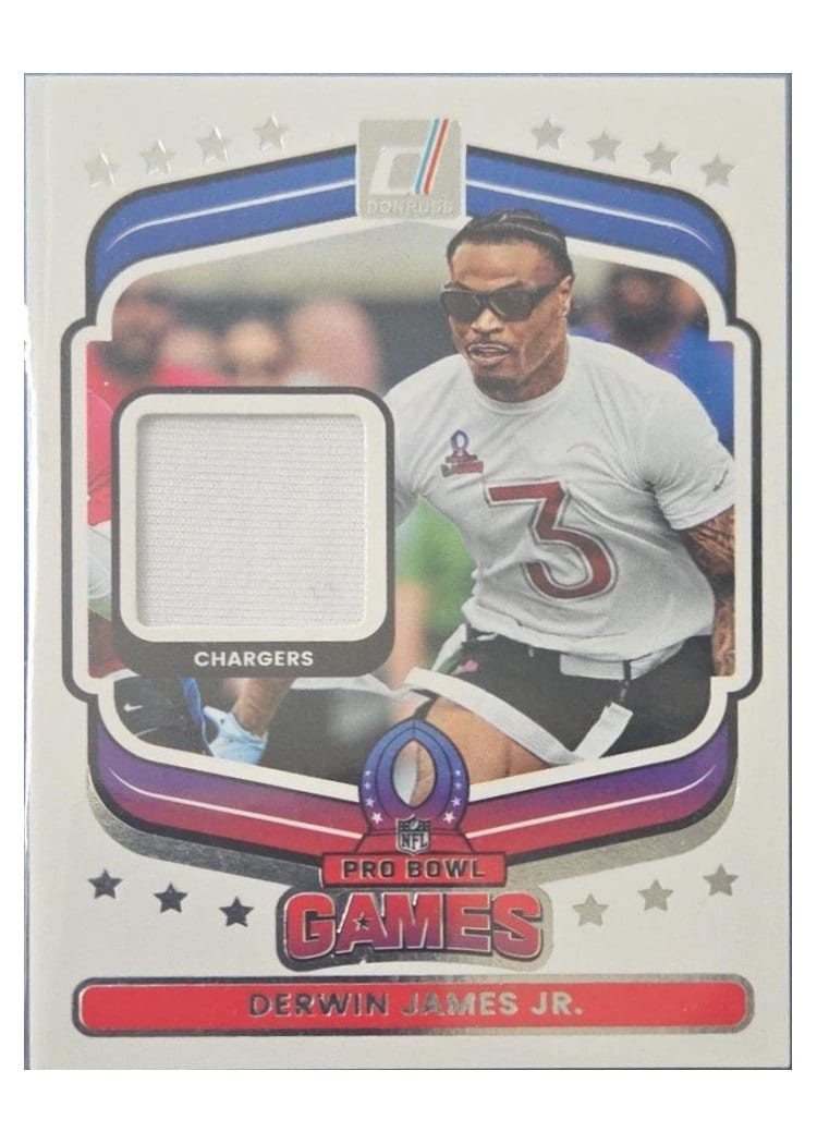 2025 Donruss Pro Bowl Materials Derwin James Jr. #25 card