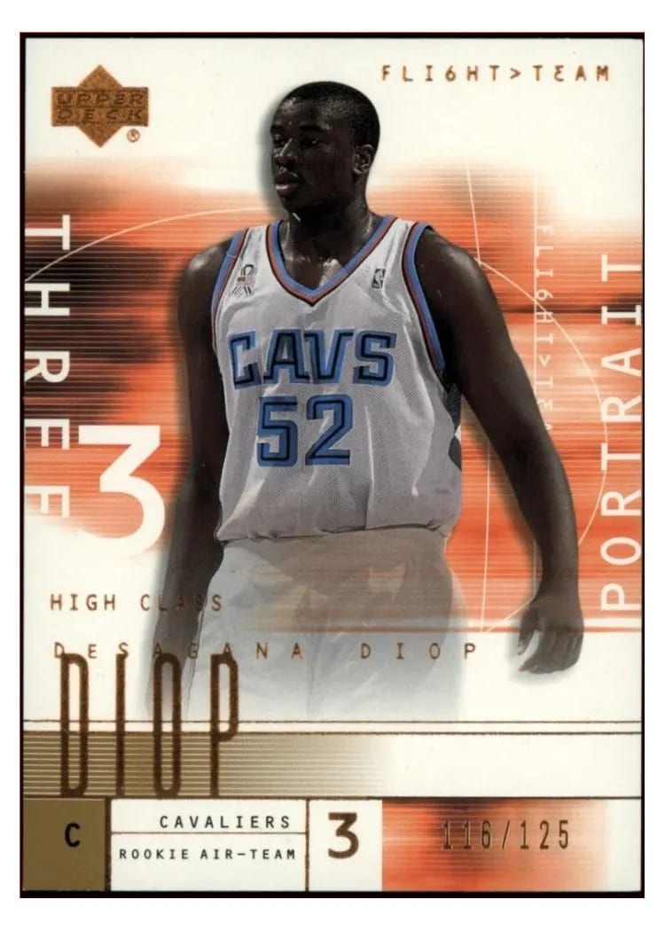 2001 Upper Deck Flight Team Desagana Diop #97 card