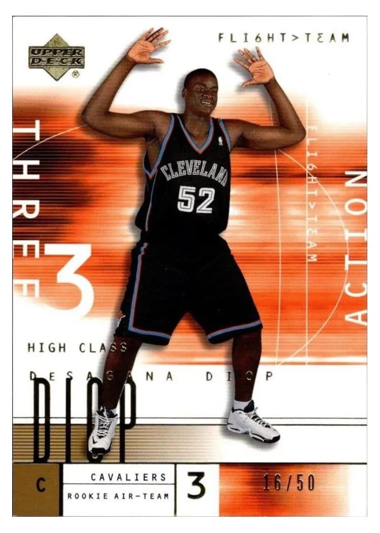 2001 Upper Deck Flight Team Desagana Diop #97 card