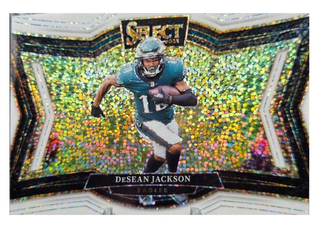 2024 Panini Select Base Set DeSean Jackson White Sparkle Prizm #431 card