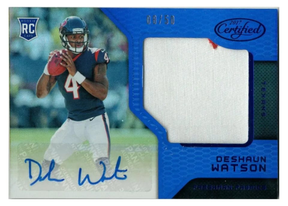 2017 Panini Certified Deshaun Watson #208 card