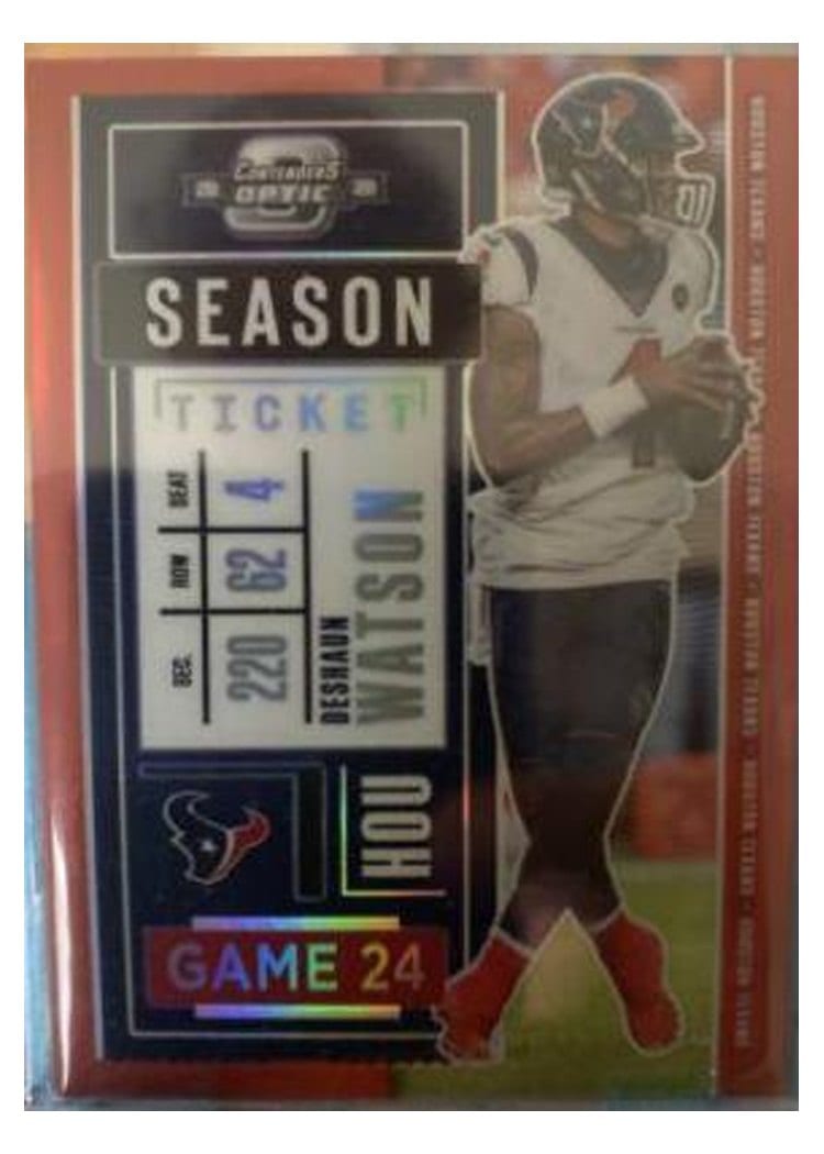 2020 Panini Contenders Optic Deshaun Watson Red #23 card