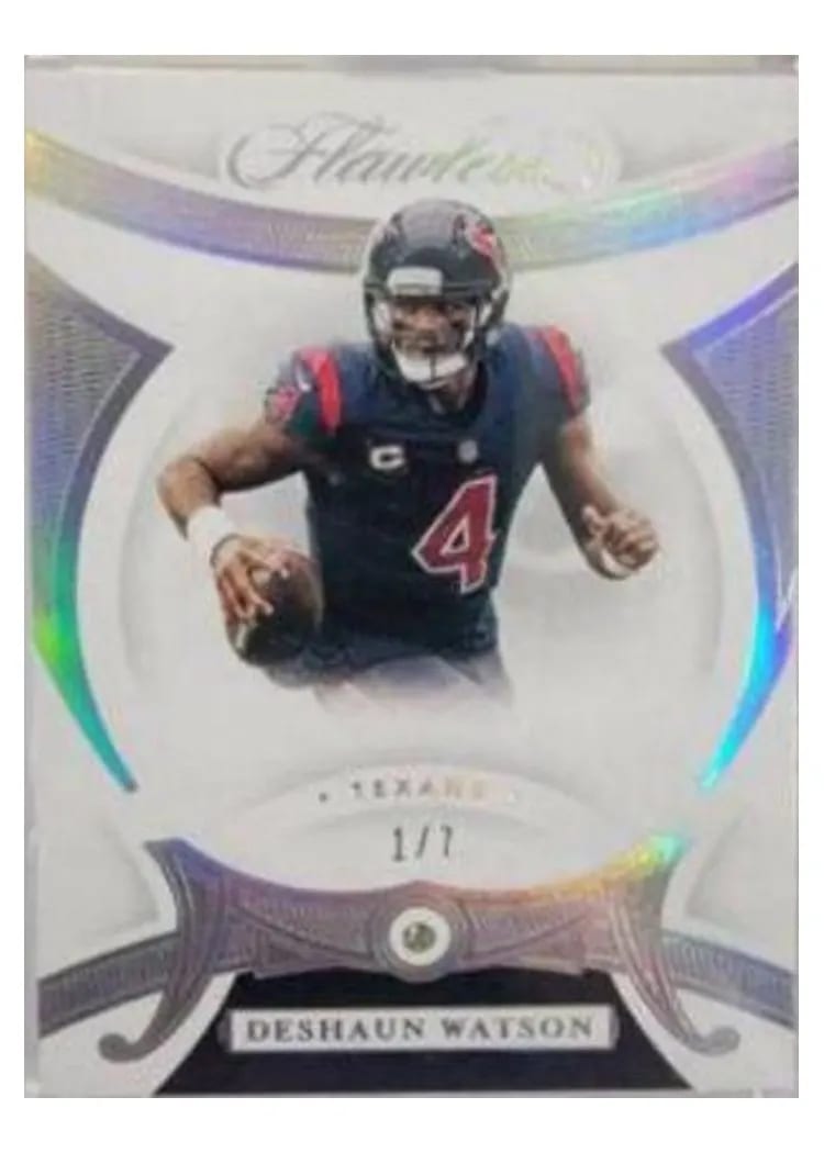 2020 Panini Flawless Base Gems Ruby Deshaun Watson #19 card