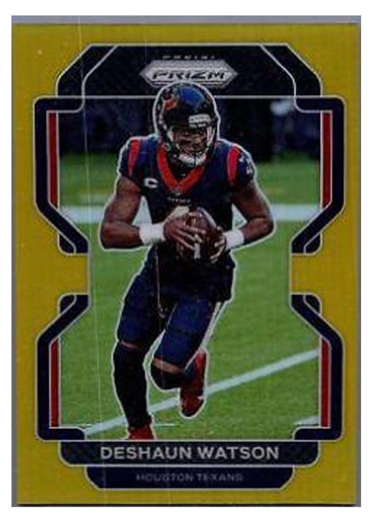 2021 Panini Prizm Base Set Deshaun Watson Gold Prizm #36 card