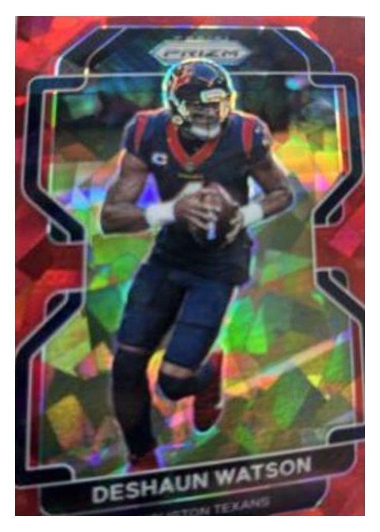2021 Panini Prizm Base Set Deshaun Watson Red Ice Prizm #36 card