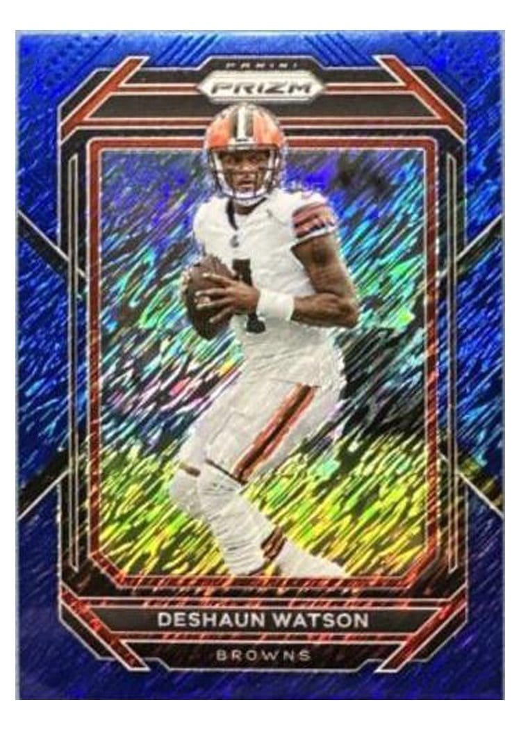 2022 Panini Prizm Base Set Deshaun Watson Blue Shimmer #66 card