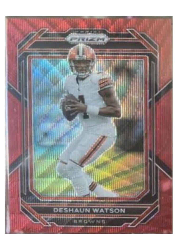 2022 Panini Prizm Base Set Deshaun Watson Red Wave #66 card