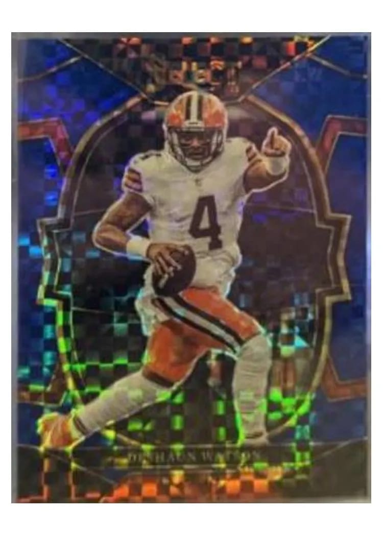2022 Panini Select Base Set Deshaun Watson Blue #67 card