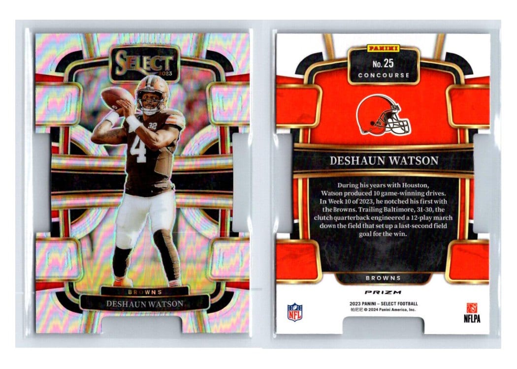 2023 Panini Select Base Set Deshaun Watson #25 card