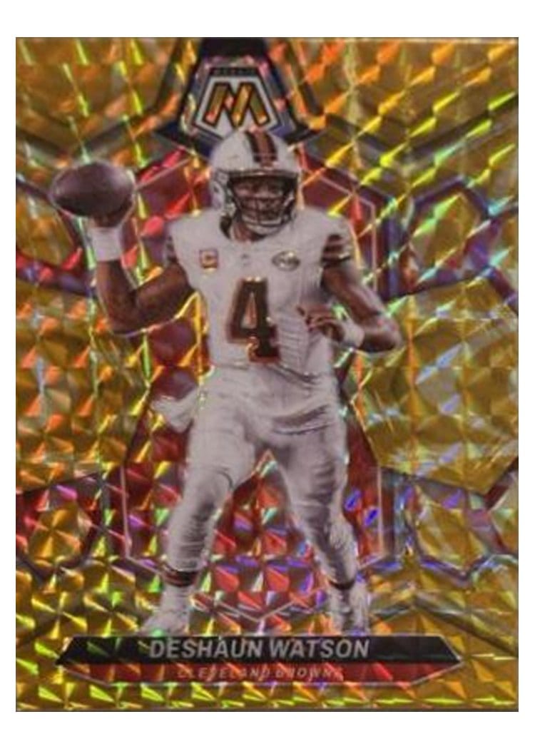 2024 Panini Mosaic Base Set Deshaun Watson Yellow Reactive #50 card