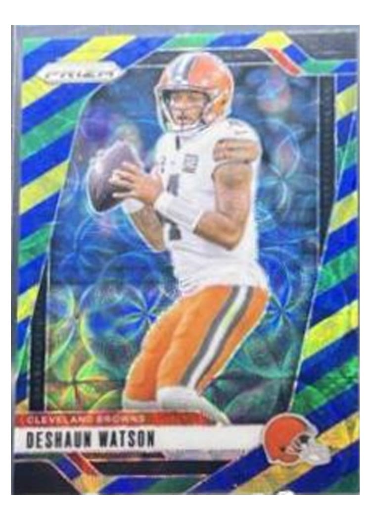 2024 Panini Prizm Base Set Deshaun Watson Choice Blue Yellow Green #64 card