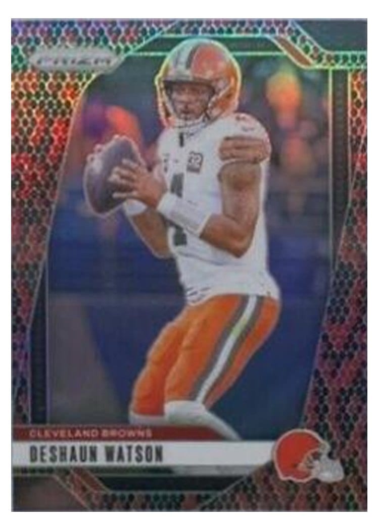 2024 Panini Prizm Base Set Deshaun Watson Snakeskin #64 card