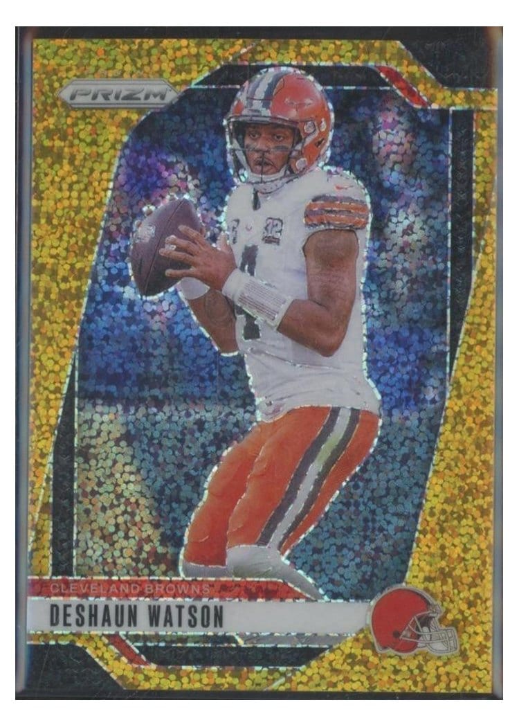 2024 Panini Prizm Base Set Deshaun Watson Gold Sparkle #64 card