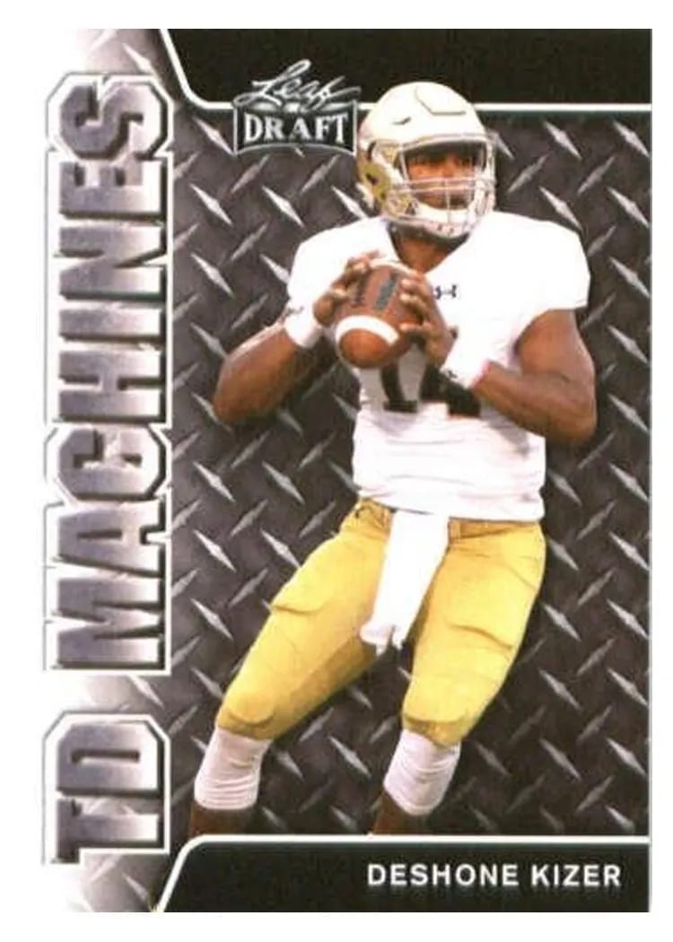 2017 Leaf Draft TD Machines Deshone Kizer #TD-08 card