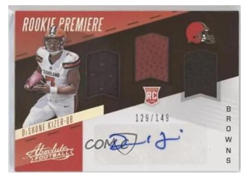 2017 Panini Absolute DeShone Kizer #223 card
