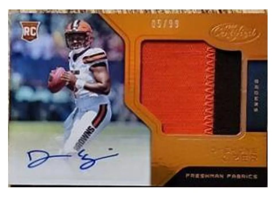 2017 Panini Certified DeShone Kizer #215 card