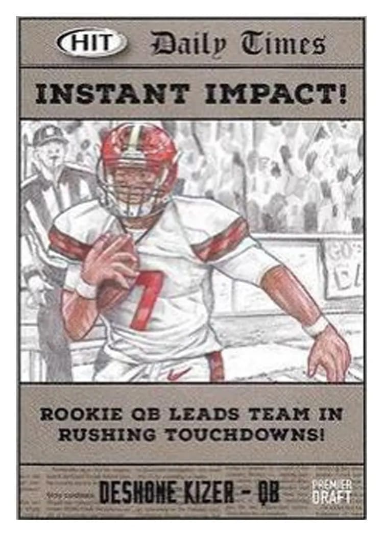 2018 Sage Hit Premier Draft Deshone Kizer #57 card