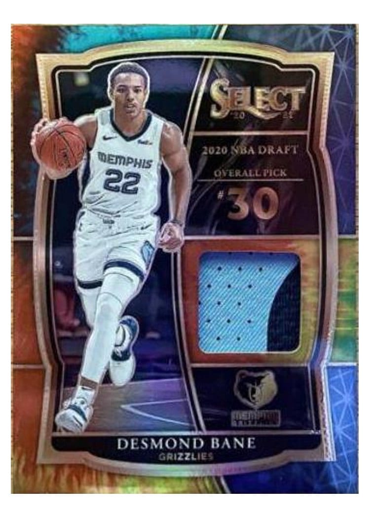 2020-21 Panini Select Base Set Desmond Bane Tie Dye Prizm #271 card