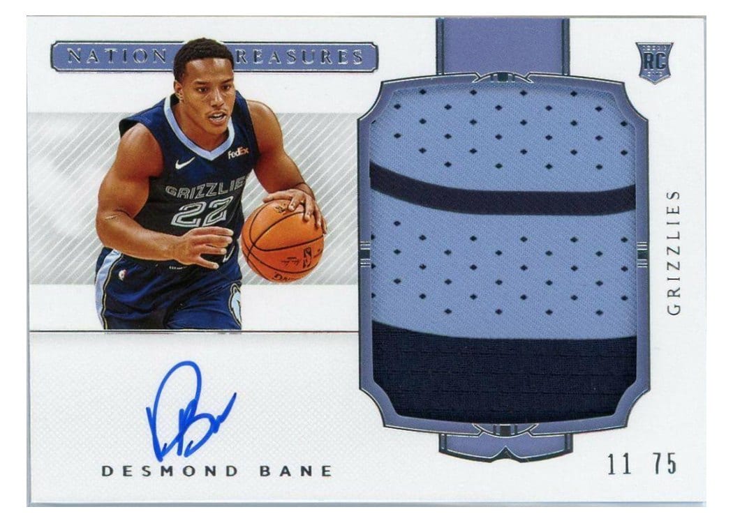 2020 Panini National Treasures Desmond Bane #147 card
