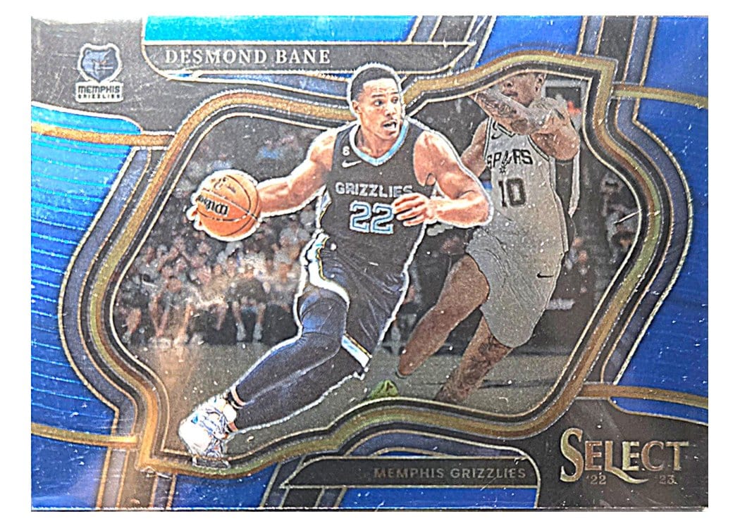 2022-23 Panini Select Base Set Desmond Bane Blue Prizm #263 card