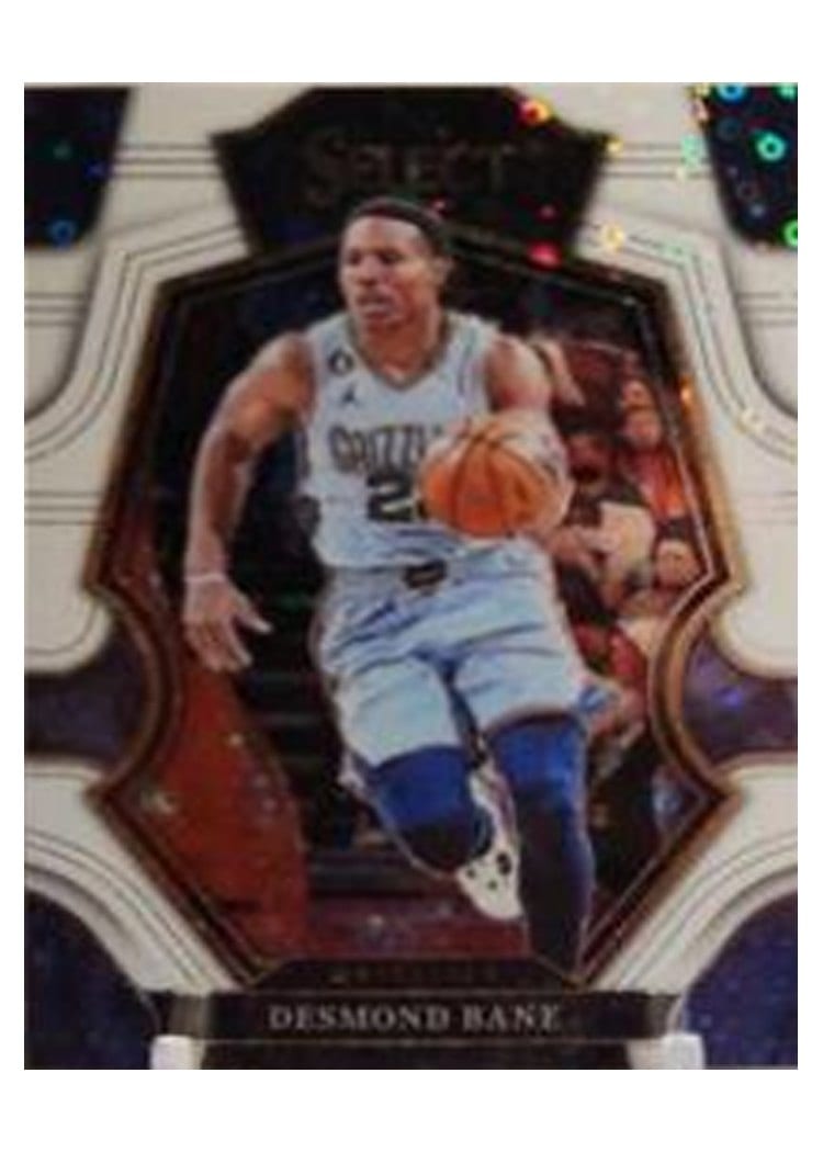 2022-23 Panini Select Base Set Desmond Bane White Disco Prizm #263 card