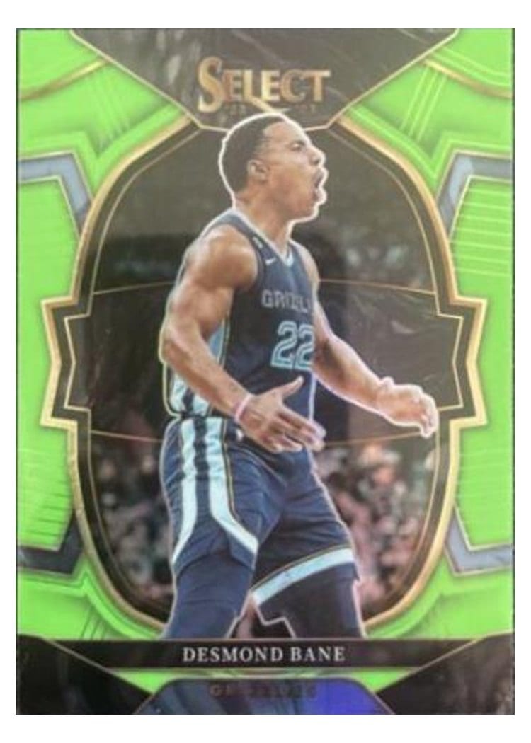 2022 Panini Select Desmond Bane Neon Green Prizm #63 card