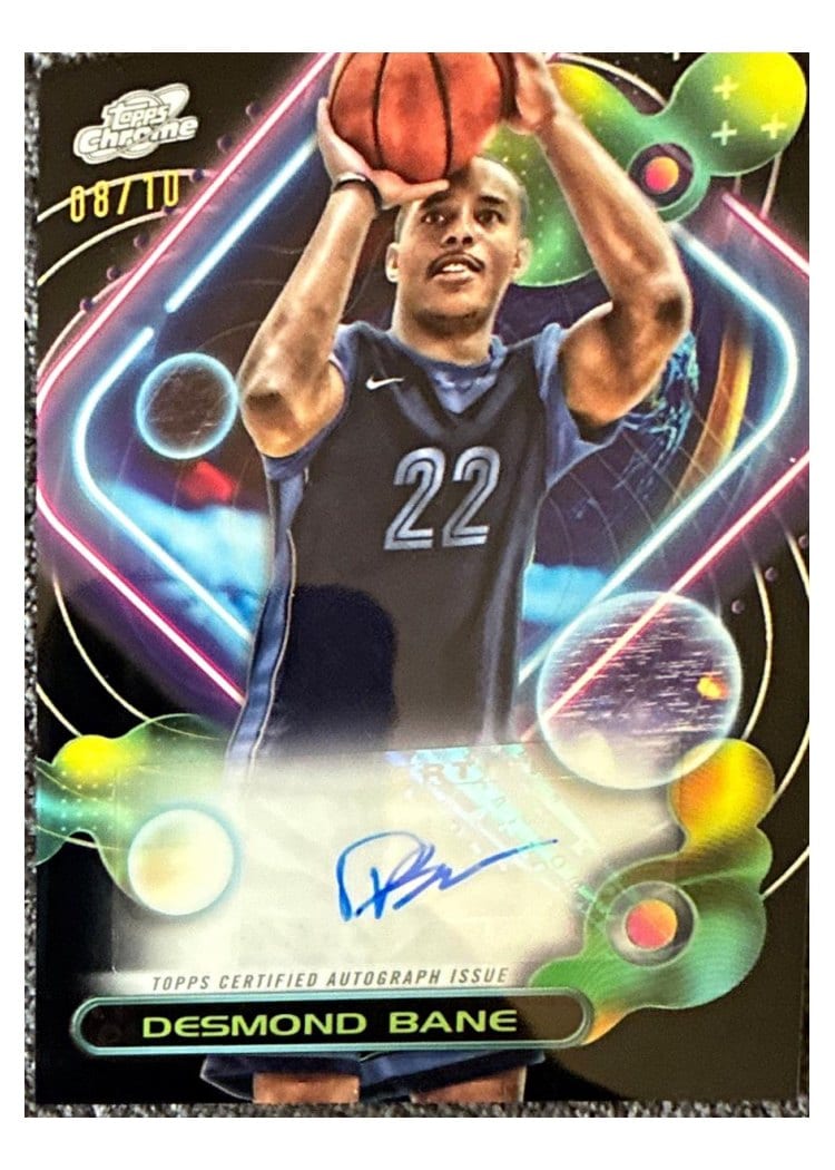 2023-24 Topps Chrome Cosmic Cosmic Chrome Autographs Refractor Desmond Bane #CCAV-DB card