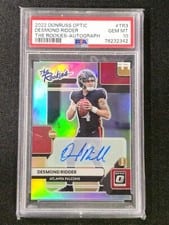 2022 Donruss Optic The Rookies Autographs Desmond Ridder #TR-3 card