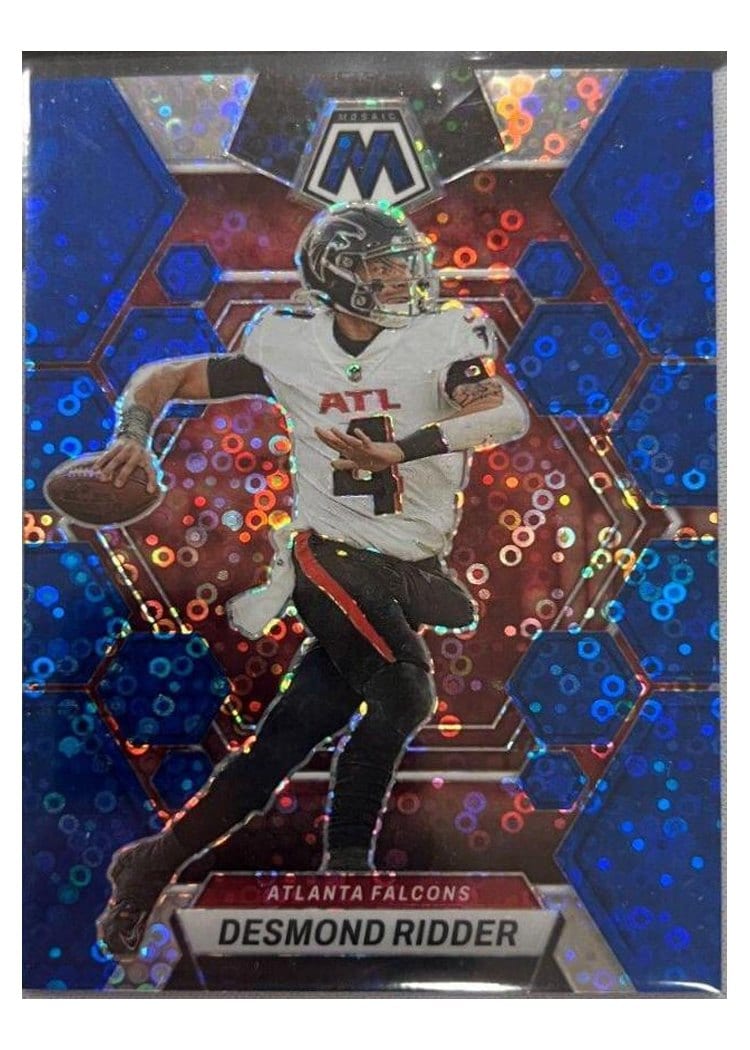 2023 Panini Mosaic Base Set Desmond Ridder No Huddle Blue #6 card