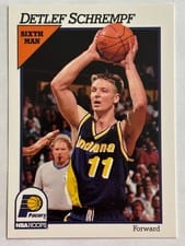 1991-92 Hoops Base Set Detlef Schrempf #87 card