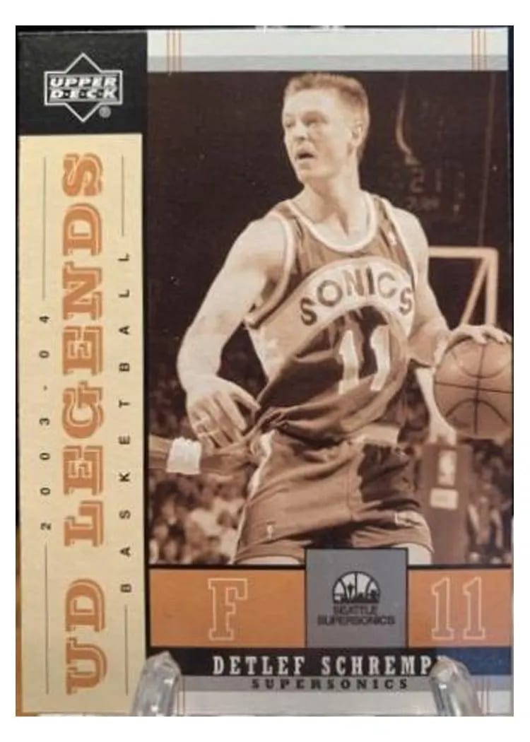 2003 Upper Deck Legends Throwback Detlef Schrempf #83 card
