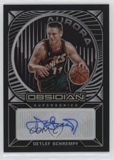 2020-21 Panini Obsidian Aurora Autographs Detlef Schrempf #AU-DET card
