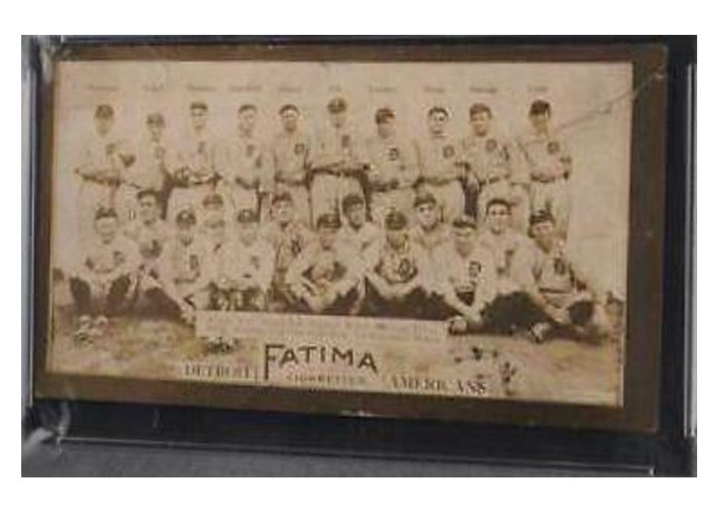 1913 T200 Fatima Team Detroit Americans card